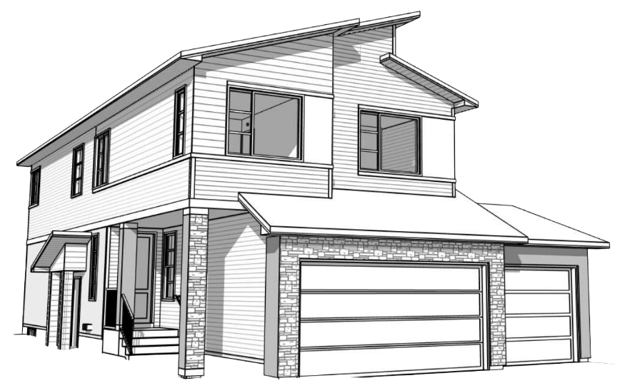 572 Belmont Heath NW - Transparent Elevation